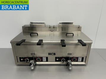 RVS Dubbele Friteuse Frituur 2 x 30 liter PROPAAN gas Horeca, Zakelijke goederen, Horeca | Keukenapparatuur, Ophalen of Verzenden