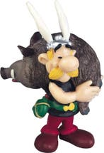 Asterix Figuur Asterix met Everzwijn 6 cm, Verzamelen, Ophalen of Verzenden, Nieuw