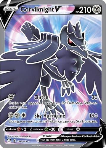 Corviknight V 156/163 FULL ART Battle Styles, Hobby en Vrije tijd, Verzamelkaartspellen | Pokémon, Ophalen of Verzenden, Nieuw