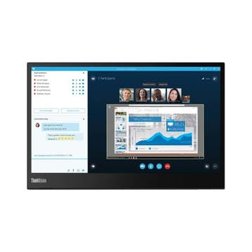 Refurbished Lenovo ThinkVision M14 met 2jr garantie, 14 inch, Ophalen of Verzenden, Zo goed als nieuw, USB-C