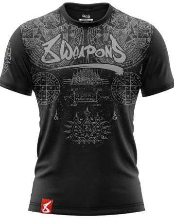 8 WEAPONS Muay Thai T-Shirt T Yantra Zwart Grijs, Ophalen of Verzenden, Nieuw