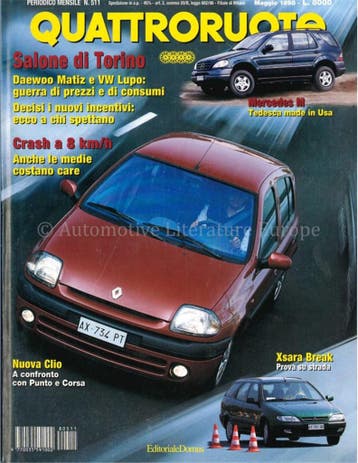 1998 QUATTRORUOTE MAGAZINE 511 ITALIAANS, Nieuw, Author