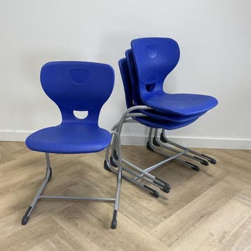 Proform ergonomische schoolstoel  zithoogte 47 cm,  blauw -, Huis en Inrichting, Stoelen, Gebruikt, Blauw, Ophalen of Verzenden