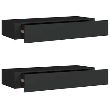 Design Wandschap Zwart | 34% Korting op laatste set, Huis en Inrichting, Woonaccessoires | Wandplanken en Boekenplanken, Ophalen of Verzenden