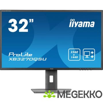 Iiyama ProLite XB3270QSU-B1 32  Quad HD 100Hz IPS Monitor, Computers en Software, Verzenden, Nieuw, Iiyama