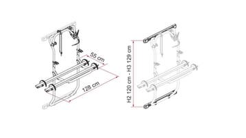 Fiamma Kit Bars Carry-Bike DJ Transit >2014, Ophalen of Verzenden, Nieuw