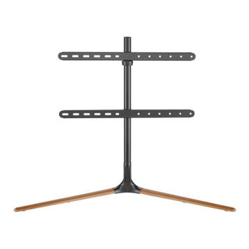 TV standaard Ystad 76,5x97x35 cm zwart en houtkleurig tot 70, Verzenden, Nieuw
