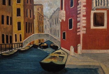 Italiaanse school (XX) - Canale veneziano