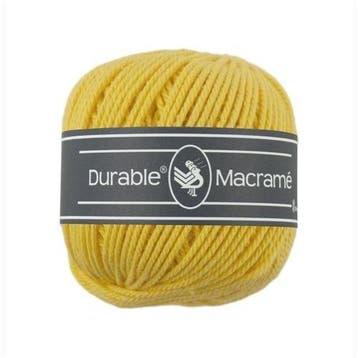 Durable Macramé  2180 Bright yellow - Haakgaren / Breigaren, Ophalen of Verzenden, Nieuw, Breien of Haken, Wol of Garen