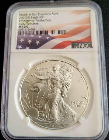 American Eagle 1 oz 2020, Postzegels en Munten, Munten | Amerika, Verzenden, Midden-Amerika, Losse munt, Zilver