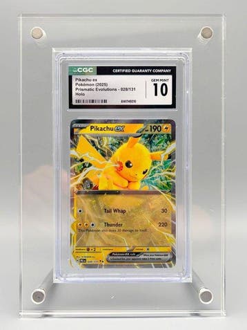 Pokémon Graded card - Pikachu ex - CGC 10 - Scarlet & Violet, Nieuw