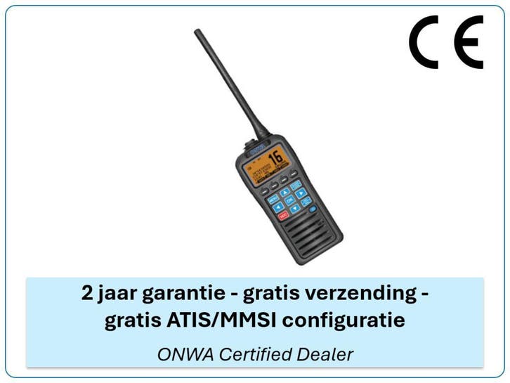 NIEUW - ONWA KV-38 - ATIS/DSC/GPS handmarifoon, Watersport en Boten, Navigatiemiddelen en Scheepselektronica, Radio, Nieuw, Ophalen of Verzenden