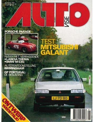 1984 AUTOVISIE MAGAZINE 22 NEDERLANDS, Nieuw, Author
