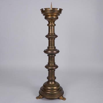 Paaskaars kandelaar - Brons - 1850-1900