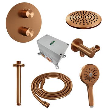Brauer Copper Edition Thermostatische Regendoucheset Inbouw, Ophalen of Verzenden, Nieuw