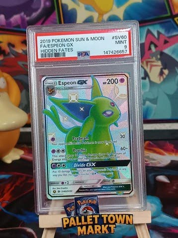 Pokémon Graded card - Espeon Secret rare - PSA 9 - Sun &, Nieuw