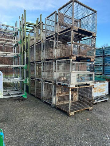 Gaascontainer, Gitterbox, Gaasbak, Container,, Ophalen, Gebruikt, 100 cm of meer, 60 cm of meer