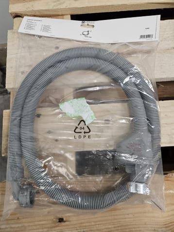 Wasmachine aansluitslang 150 cm met terugslagklep, Ophalen of Verzenden, Nieuw, Kraan