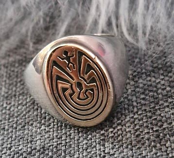Ring - Verenigde Staten Calvin Peterson Navajo Ri (Zonder