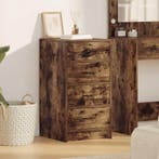 vidaXL Dressoir met lade Gerookt eiken 40 x 41 x 75 cm, Verzenden, Nieuw, Overige houtsoorten, Minder dan 50 cm