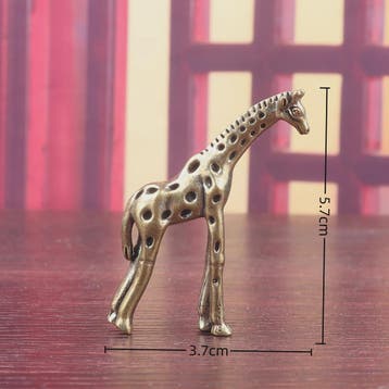 Koperen Giraffe Figuur - Decoratief Ornament voor Huis en Th