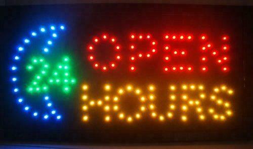 LED bord ' OPEN '  24 hours, Witgoed en Apparatuur, Overige Witgoed en Apparatuur, Verzenden
