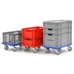 Onderwagen rolplateau 4 zwenkwielen zonder rem, Ophalen of Verzenden