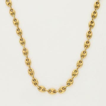 Halsketting - 18 karaat Geel goud, Sieraden, Tassen en Uiterlijk, Nieuw