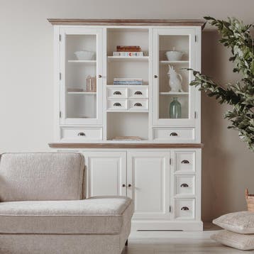 *WOONWINKEL* Tower Living Fleur Buffetkast Romantisch Wit M, Verzenden, Nieuw