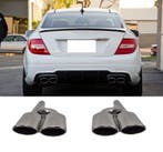 C63 AMG Look Uitlaat Sierstuk set voor Mercedes Benz C-Klass, Ophalen of Verzenden