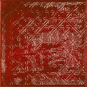 Vloertegel/Wandtegel Equipe Rain Decor Rood Glans 22,3x22,3, Keramiek, Nieuw, Ophalen of Verzenden, 20 tot 40 cm
