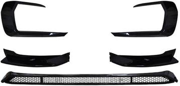 Glans Zwart Aanzetdelen Bumper VW T6.1 2019-2024 CS273, Nieuw, Volkswagen