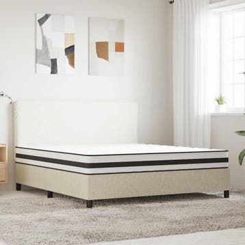 vidaXL Binnenveringmatras middelhard 180x200 cm, Verzenden, Nieuw