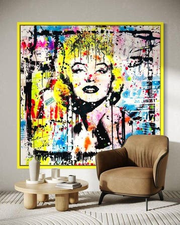 Mikko - Marilyn Monroe Star On Frame - XL [Unq 1/1], Antiek en Kunst