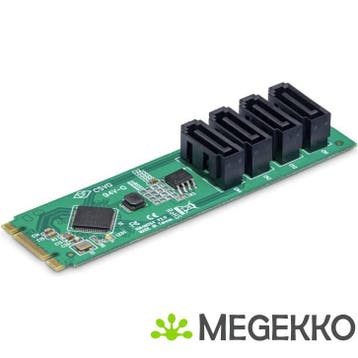 StarTech.com M.2 naar 4-Port SATA Adapter Kaart, M.2 PCIe, Verzenden, Nieuw, Startech