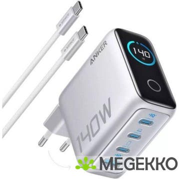 Anker 4-Poort PD 3.1 Laptop Oplader 140W, Computers en Software, Laptop-opladers, Verzenden, Nieuw, Anker