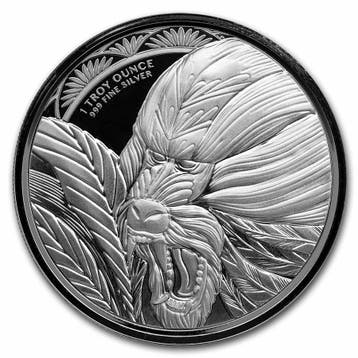 Kameroen Mandrill 1 oz 2022 (10.000 oplage), Verzenden, Overige landen, Losse munt, Zilver