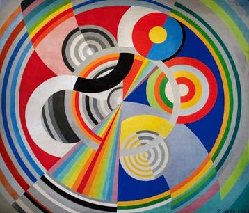 Robert Delaunay - “Rythme No 1”. Gesigneerd in de plaat.