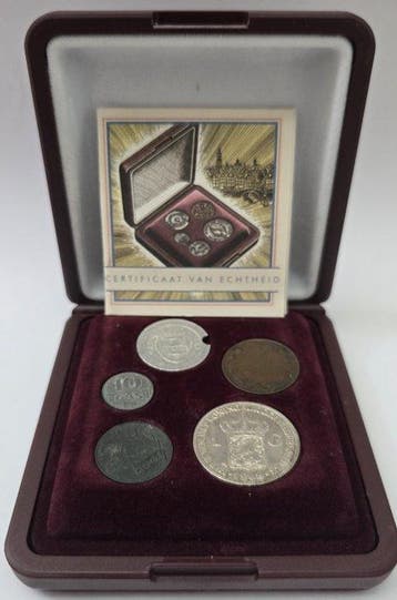 Nederland. Set Historical Gas tokens & Coins 1890 - 1943