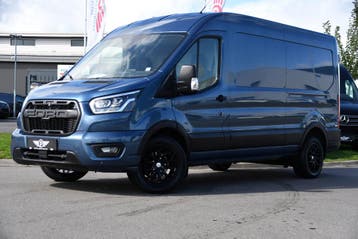 Ford Transit 350 2.0 TDCI L3H2 Limited PB Edition, Stof, Gebruikt, Blauw, Ford