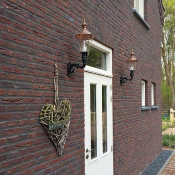 Klassieke Buitenlamp KS-Verlichting E27 Hoorn, koper deksel, Minder dan 50 watt, Staande lamp, Nieuw, Ophalen of Verzenden