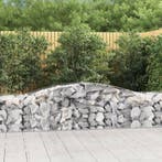 vidaXL Schanskorven 20 st gewelfd 400x50x60/80 cm, 100 cm of meer, Verzenden, Nieuw, Metaal