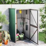 vidaXL Tuinschuur 88x89x161 cm gegalvaniseerd staal groen, Tuin en Terras, Tuinhuizen, Verzenden, Nieuw