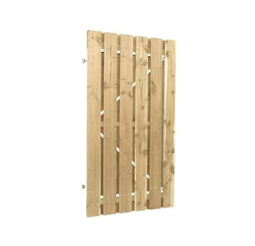 Poortdeur Jumbo Vuren Geschaafd op Stalen Frame 100 x 200 cm, Nieuw