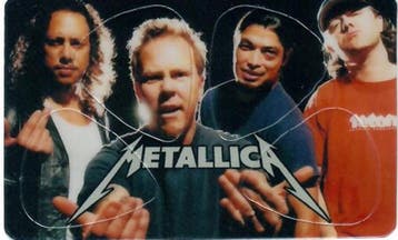 Metallica - Albums Pikcard met 4 plectrums off, merchandise, Verzenden, Nieuw, Instrument of Toebehoren