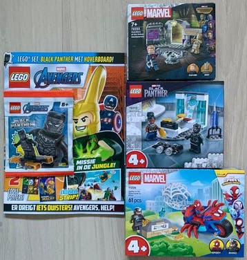 Lego Set - Marvel - 4x Avenger Heroes [3x Box, 1x Magazine, Nieuw