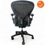 Herman Miller - Aeron - B - zwart voetkruis - Inclusief P..., Werkplek, Ophalen of Verzenden, Gebruikt, Stoel