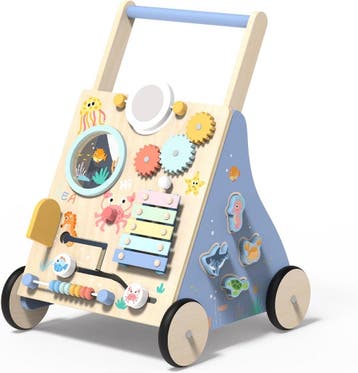Baby Loopwagen Hout - Stabiel | Laatste Stuk!, Ophalen of Verzenden, Zo goed als nieuw, Duwvoertuig