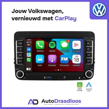 Volkswagen CarPlay scherm montage - Apple CarPlay / Android, Nieuw
