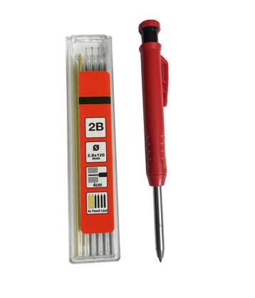 Set van 3 markeerpotloden, timmermanspotloden (2.8x120 mm,, Ophalen of Verzenden, Nieuw